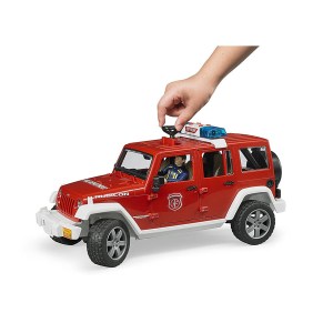 BRUDER 02528 Πυροσβεστικό Jeep Wrangler Unlimited Rubicon με Πυροσβέστη 3 αντίγραφο